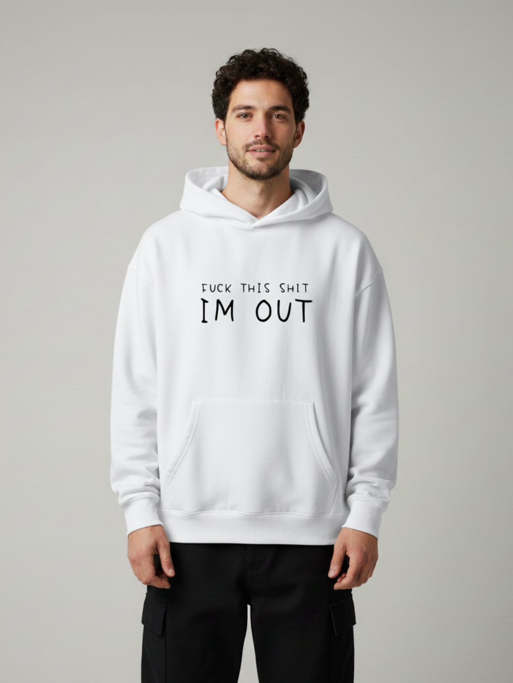 NO BULLSHIT – Oversized Hoodie
