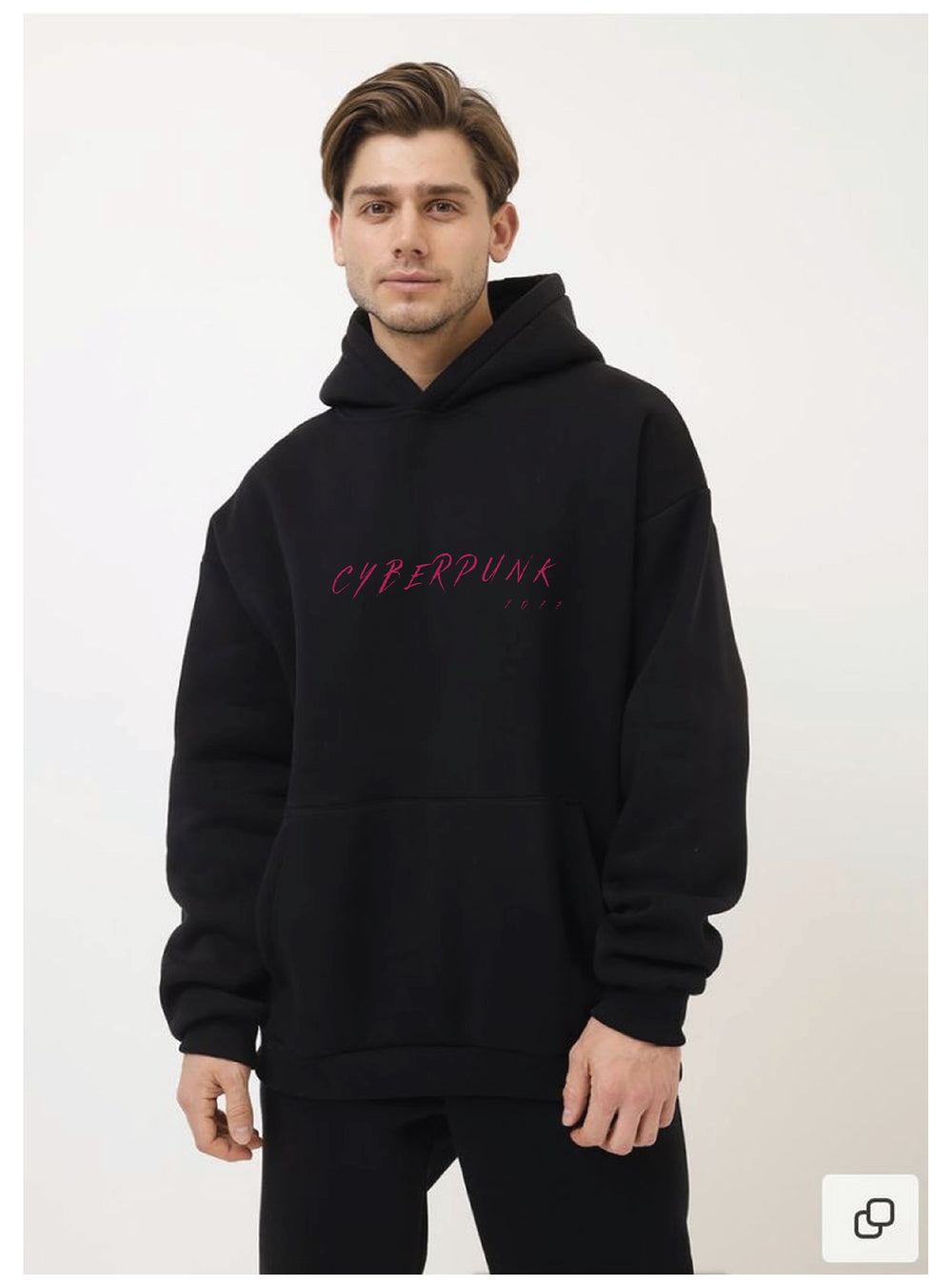 Urban Zenith Neon Demon Oversized Hoodie – Black